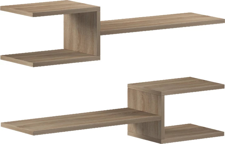 Raft muri Galler, ngjyrë sonoma, 79x19.5x18cm