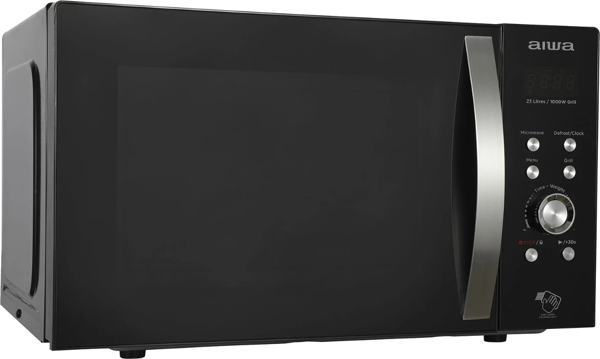 Furrë me mikrovalë AIWA MW-230DG/BK 23L 800W me Grill 1000W, e zezë