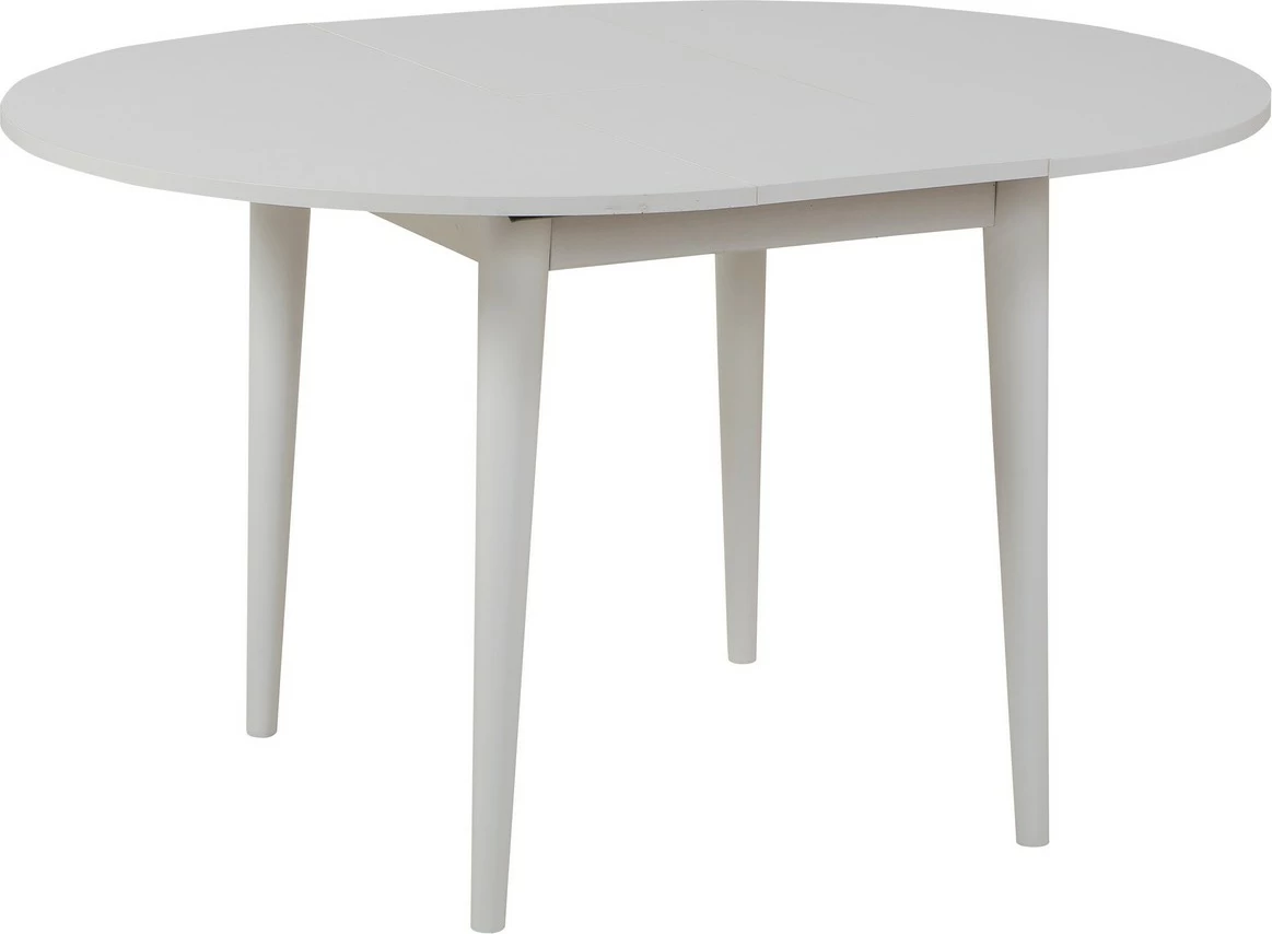 Set tavoline me karrige për ngrënie, zgjatshme, Skye Decor Vina 1053, e bardhë, antracit, 5 copë