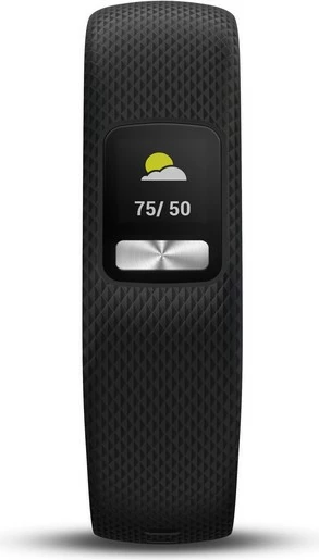 Smartwatch Garmin vívofit 4, rrip i zi, S/M, 365 ditë bateri, waterproof