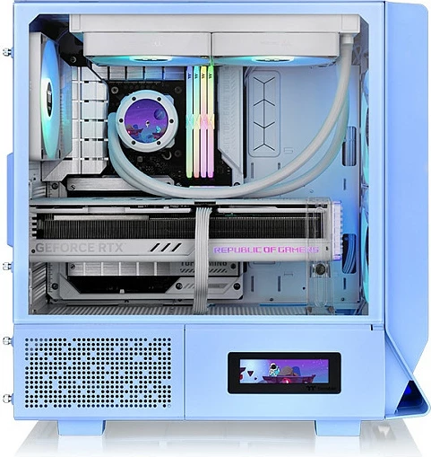Kasë Thermaltake Ceres 330 TG ARGB midi tower, Hydrangea Blue