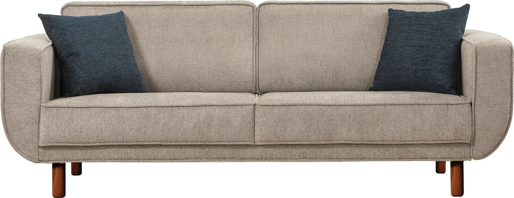 Set divan-krevat Atelier del Sofa, Lorus, ngjyrë arre, gri
