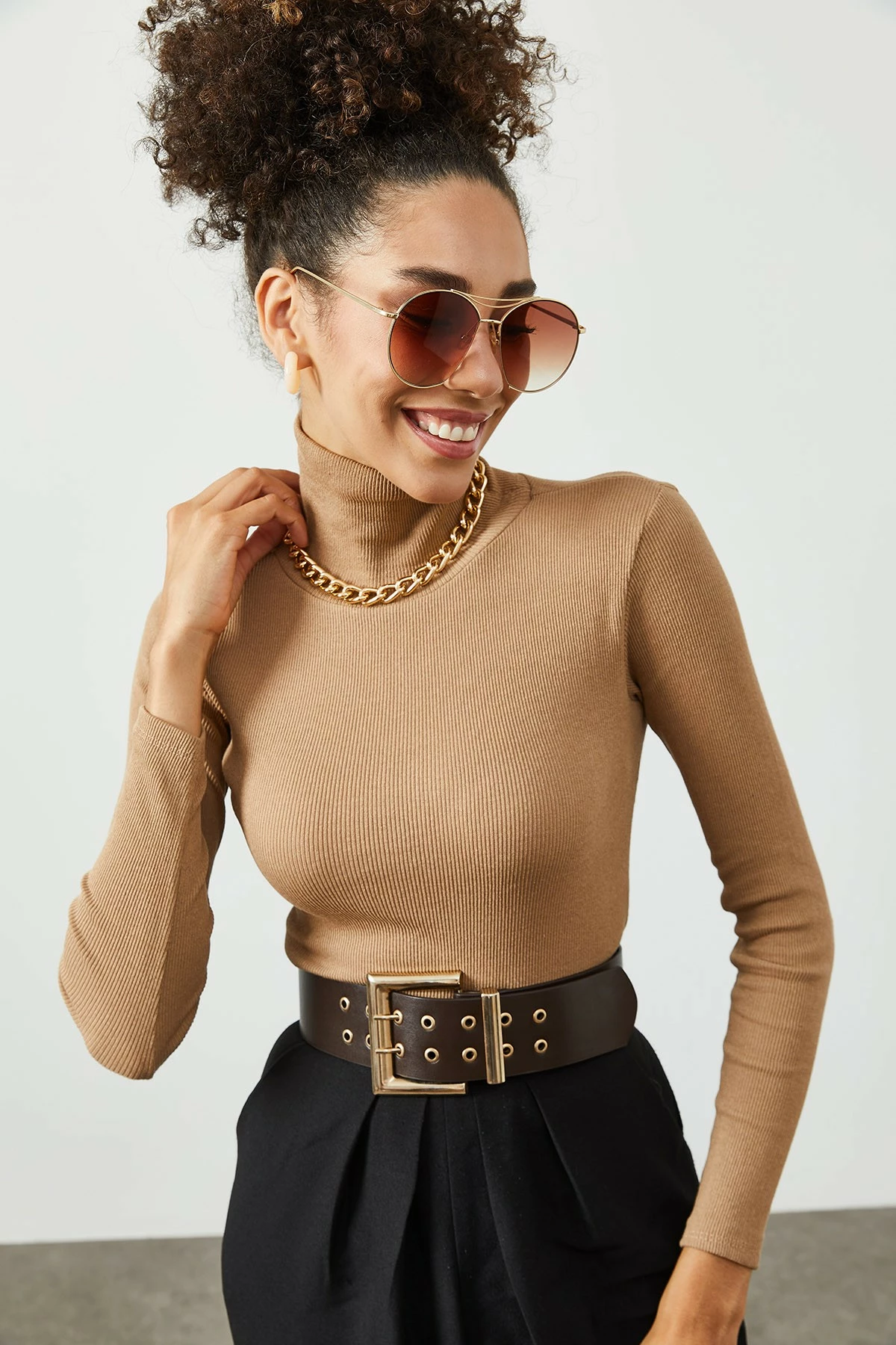 Bluzë për gra Jumeon, X2325, bezhë