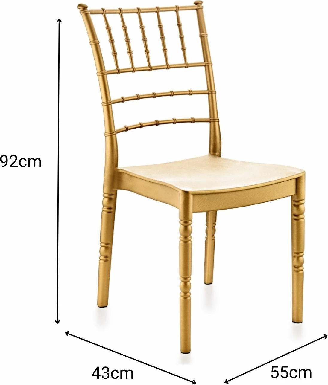 Karrige moderne, ngjyrë kafe e çelët, Skye Decor, Estate Modern