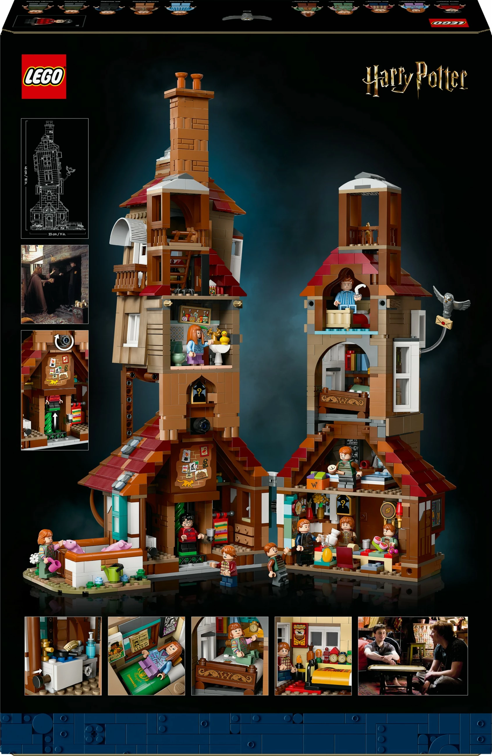 Set ndërtimi LEGO The Burrow, Koleksionist, 2405 pjesë, shumëngjyrësh