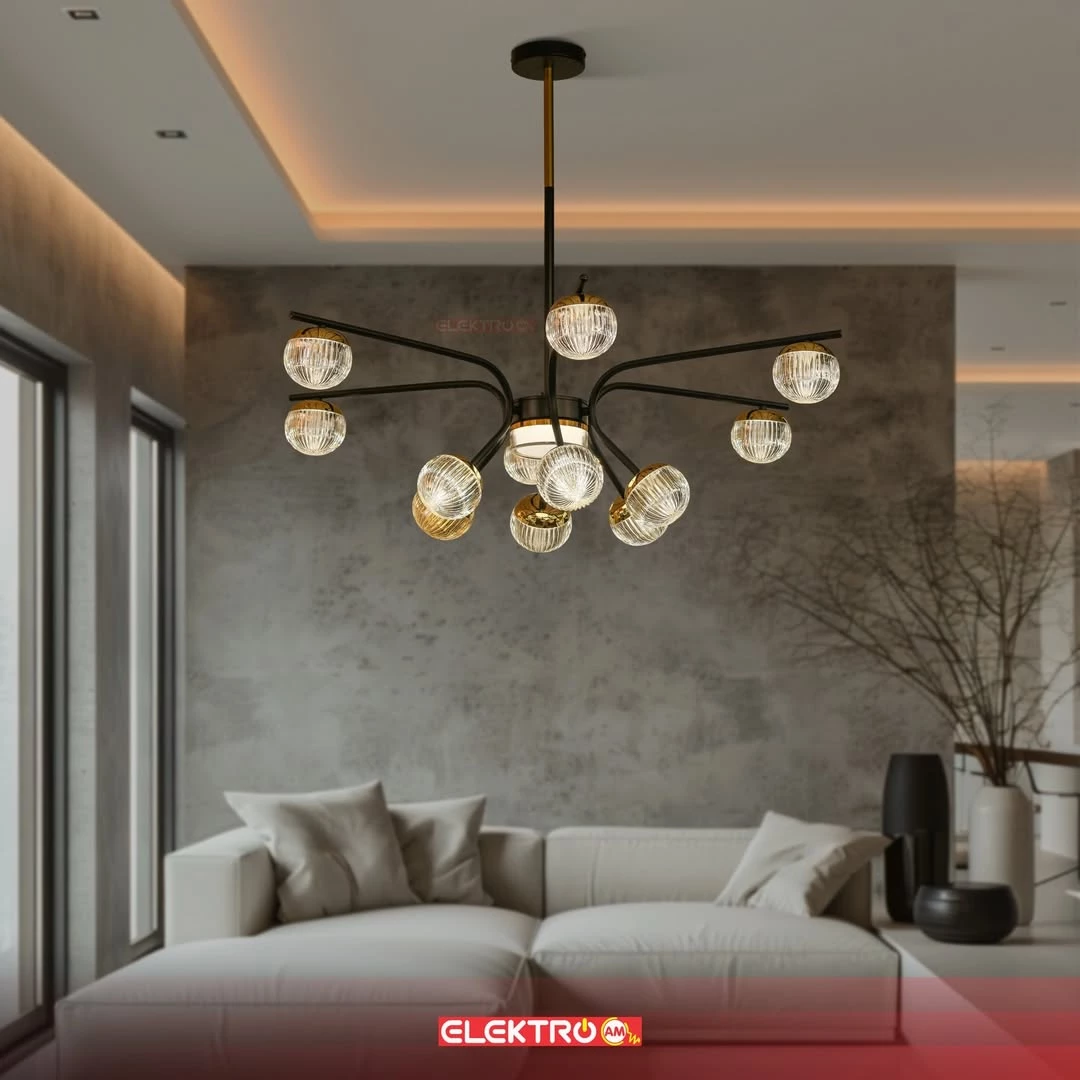 Abazhure LED Elegant me 12 Llampa 8166