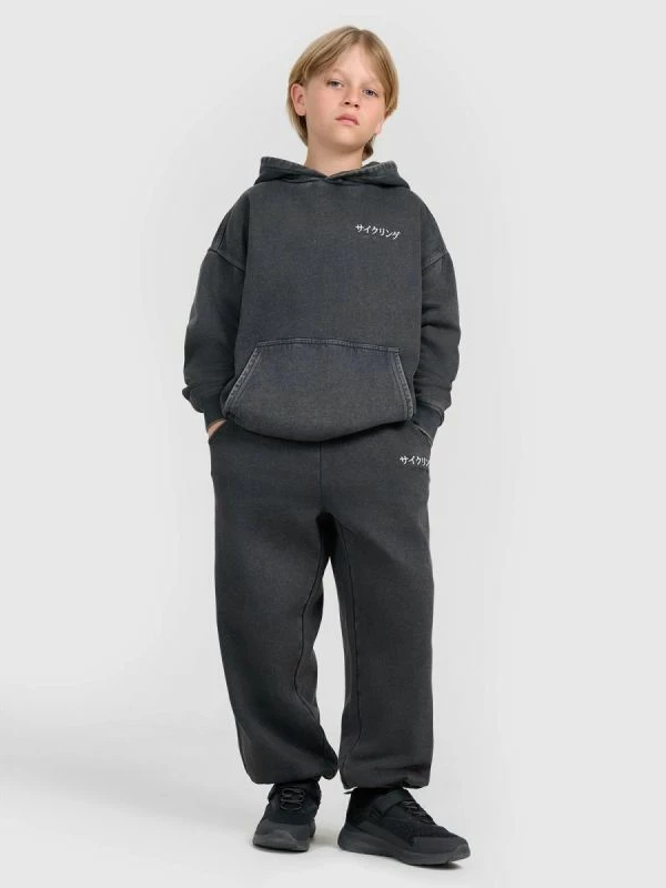 Duks me kapuç për djem 4F, gri