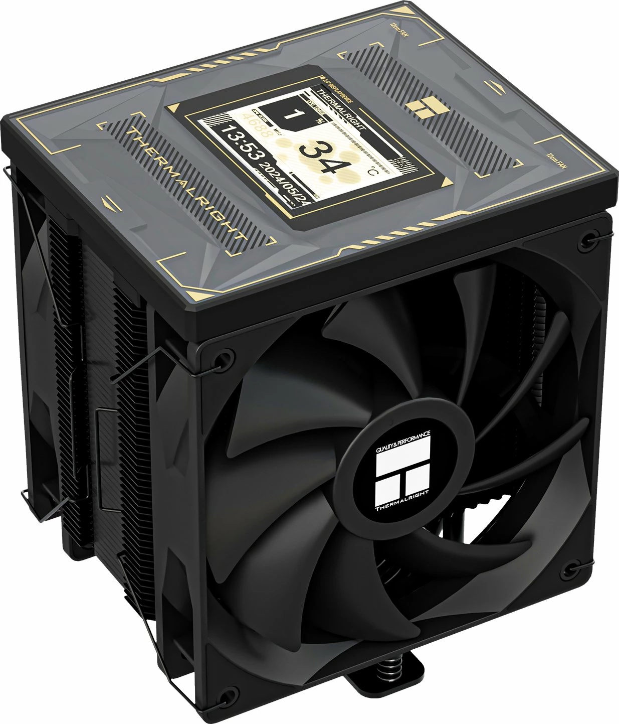 Ftohës CPU Thermalright Burst Assassin 120 Vision, 2x120mm, LCD, 6 heatpipe, i zi