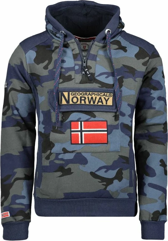 Duks për meshkuj Geographical Norway GYMCLASS MEN CAMO 100, blu