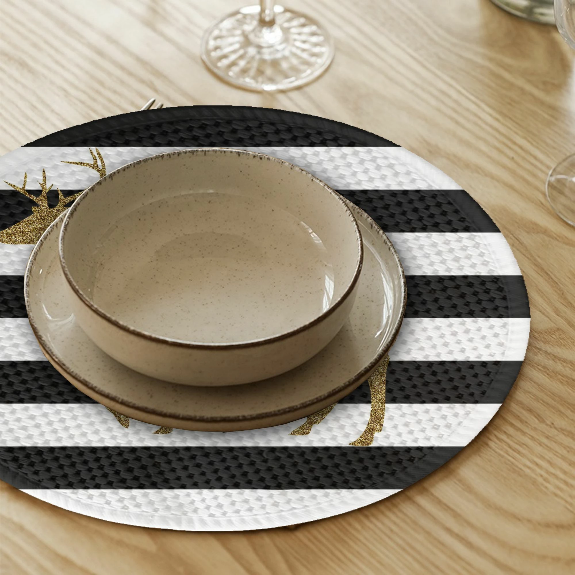 Set nënshtrues tavoline Hermia Concept, shumëngjyrësh, 4 copë, 37cm, 2726Supla