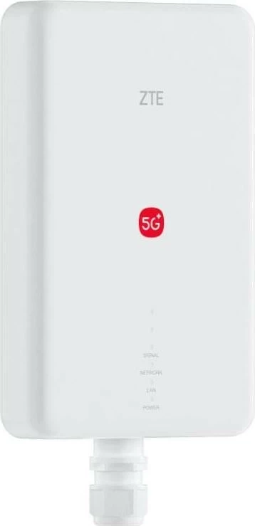 Router ZTE G51F 5G ODU MC7510, WiFi 7, modem i integruar, i bardhë