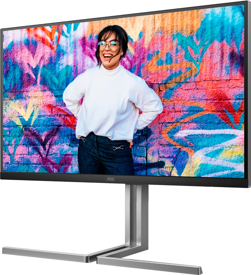 Monitor AOC U32U3CV 31.5" 4K UHD Nano IPS 60Hz HDR400 USB-C 96W KVM LAN