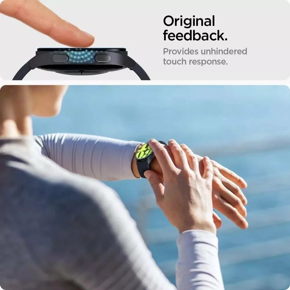 Xham i kalitur mbrojtës Spigen Glas.TR EZ-FIT për Samsung Galaxy Watch 7 44 mm, transparent, paketë 2 copë