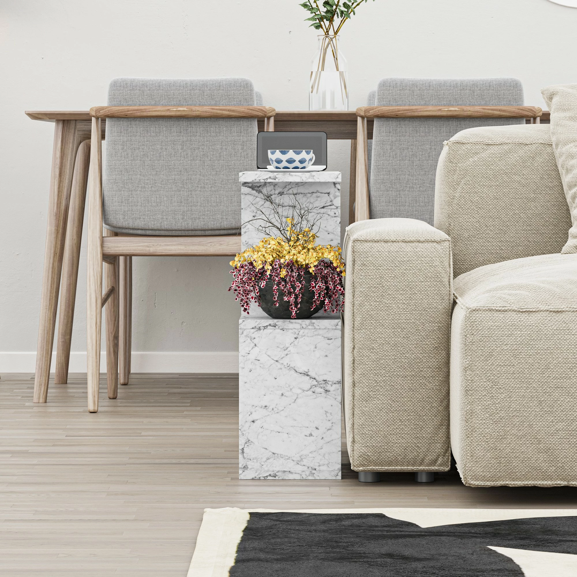 Tavolinë kafeje Carrara Marble, Skye Decor