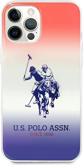 Mbështjellës U.S. Polo Assn. USHCP12LPCDGBR për iPhone 12 Pro Max, Gradient, Kuqe/Blu