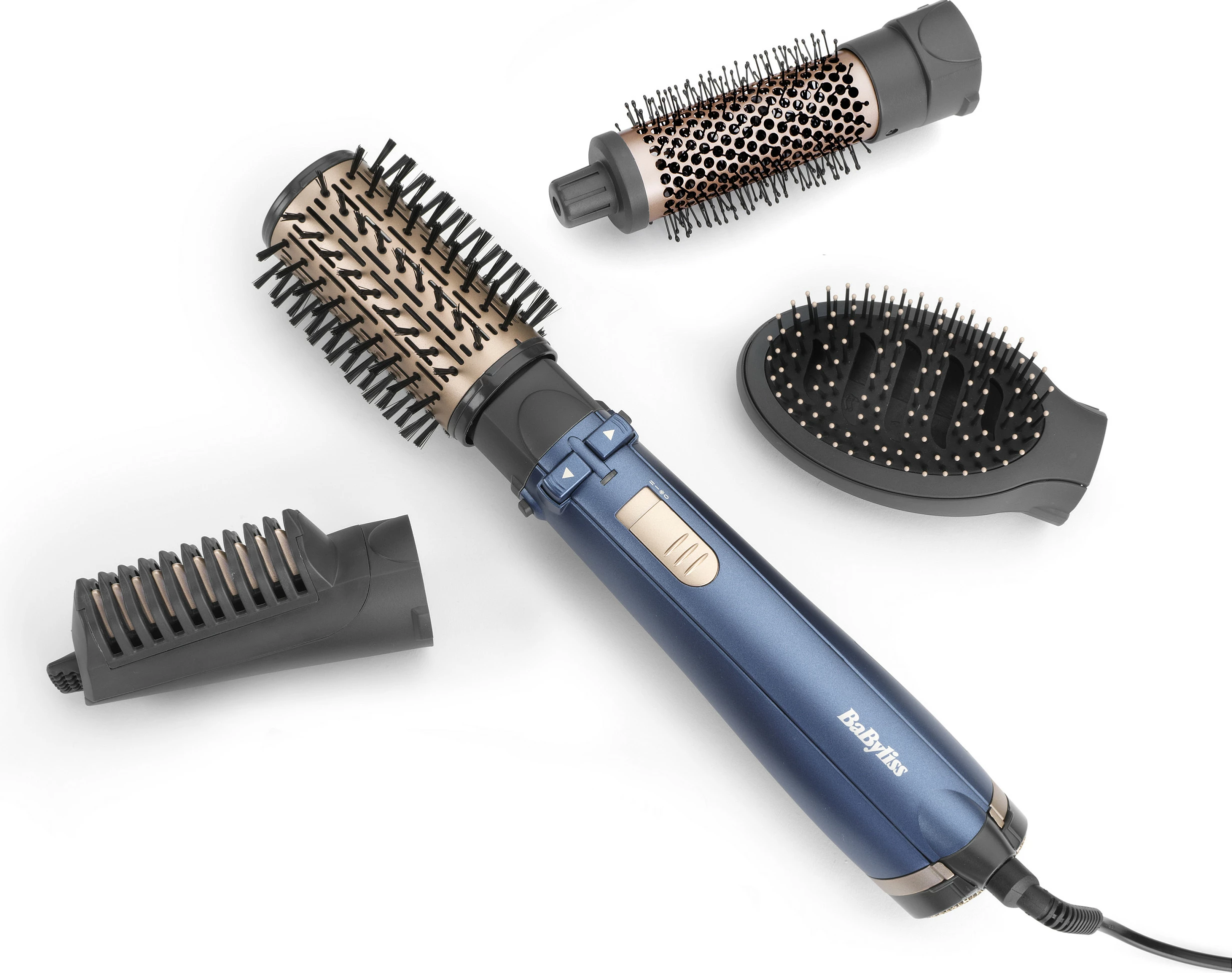 Furçë elektrike për flokë BaByliss Style Pro AS965E, me aksesorë, blu