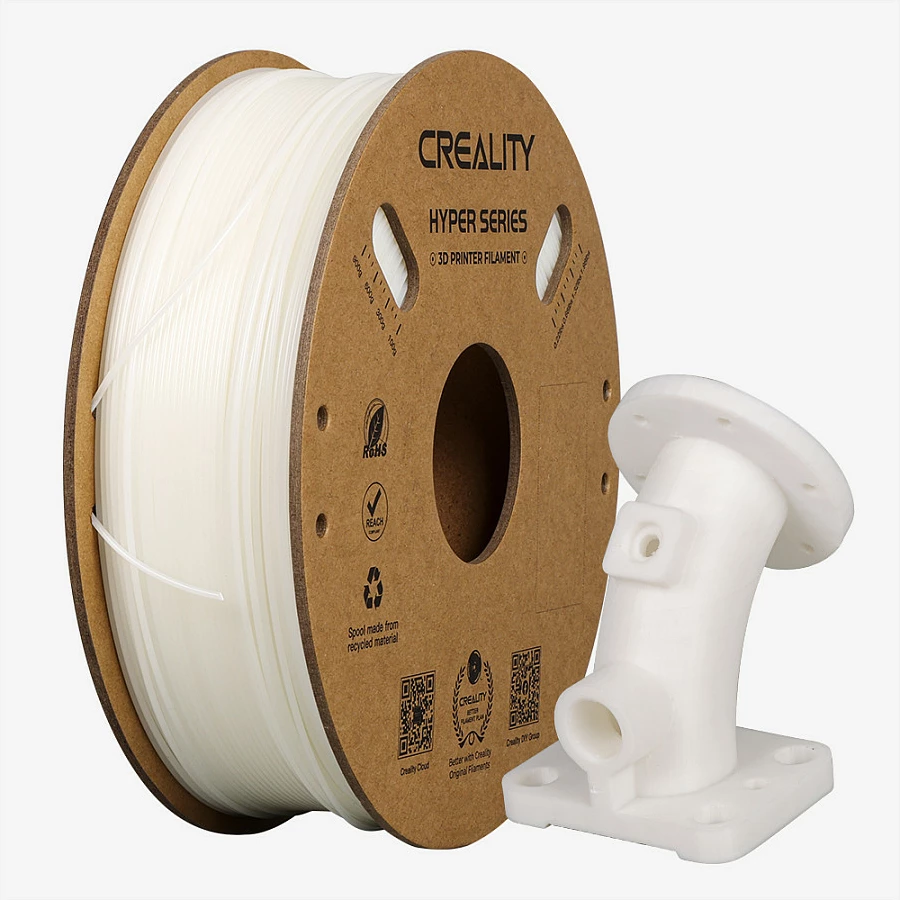 Filament ABS Creality 3301020040, 1kg, për printer 3D FDM, i bardhë