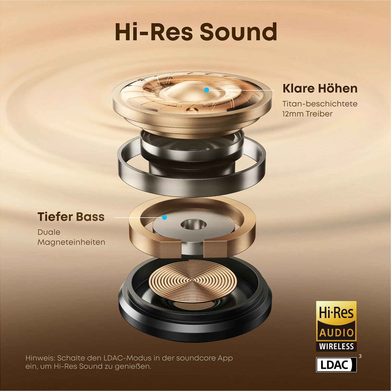 Kufje Anker Soundcore AeroClip, TWS, Bluetooth 5.4, Hi-Res LDAC, Open-Ear, IP55, blu