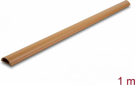 Kanal kabllosh DeLOCK, vetëngjitës, 30x11 mm, 1 m, pamje druri, kafe