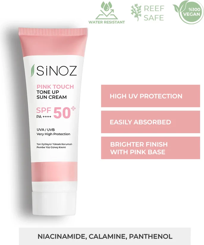 Krem kunder diellit Pink Touch Tone Up Sun Cream SPF 50+