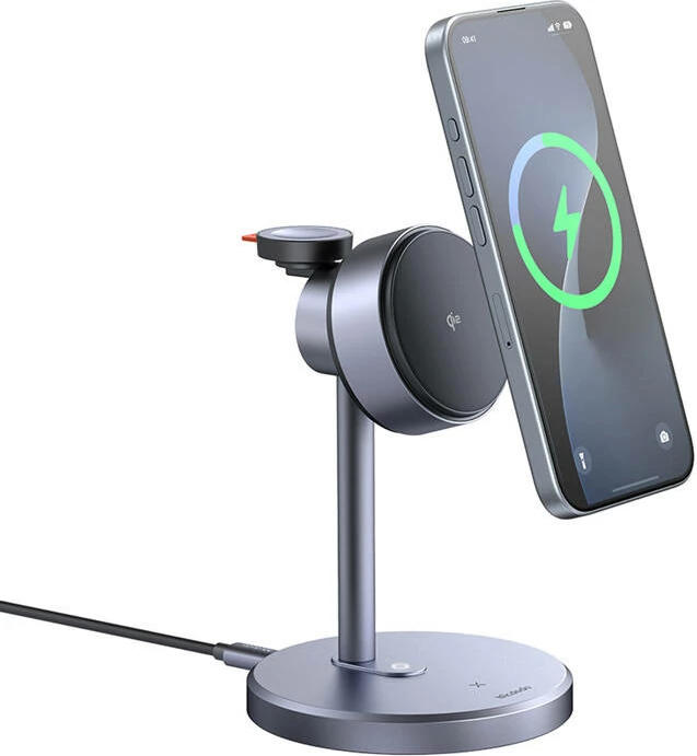 Karikues wireless 3-në-1 Mcdodo CH-2462, 15W Qi2, me karikues elektrik 33W, i zi