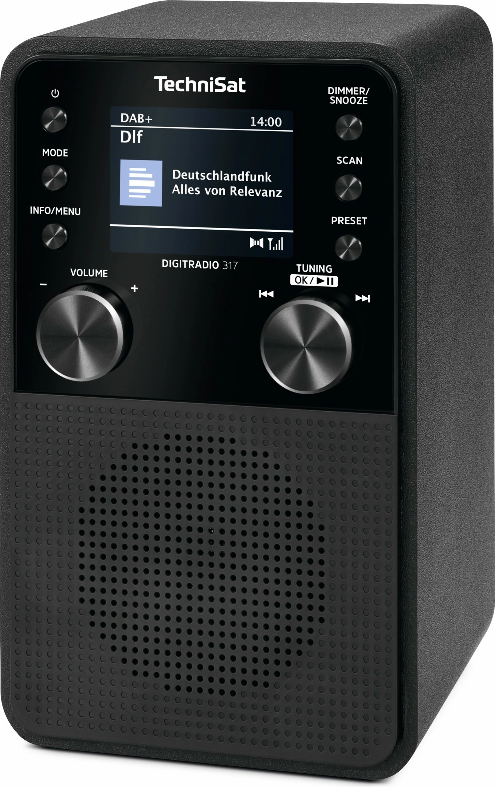 Radio portabile TechniSat DigitRadio 317, DAB+, Bluetooth, e zezë