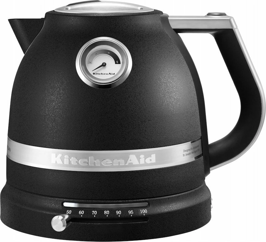 Bollitore elektrike KitchenAid Artisan 5KEK1522EBK 1.5L 2400W me kontroll temperature, e zezë