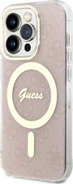 Mbështjellës Guess 4G MagSafe për iPhone 14 Pro 6.1", Rozë