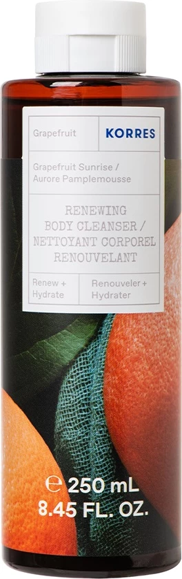 Xhel dushi për femra Korres Grapefruit Sunrise Renewing Body Cleanser 250ml
