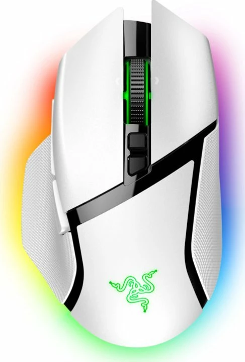 Maus gaming Razer Basilisk V3 Pro RZ01-04620200-R3G1 30000 DPI RGB wireless/USB, i bardhë