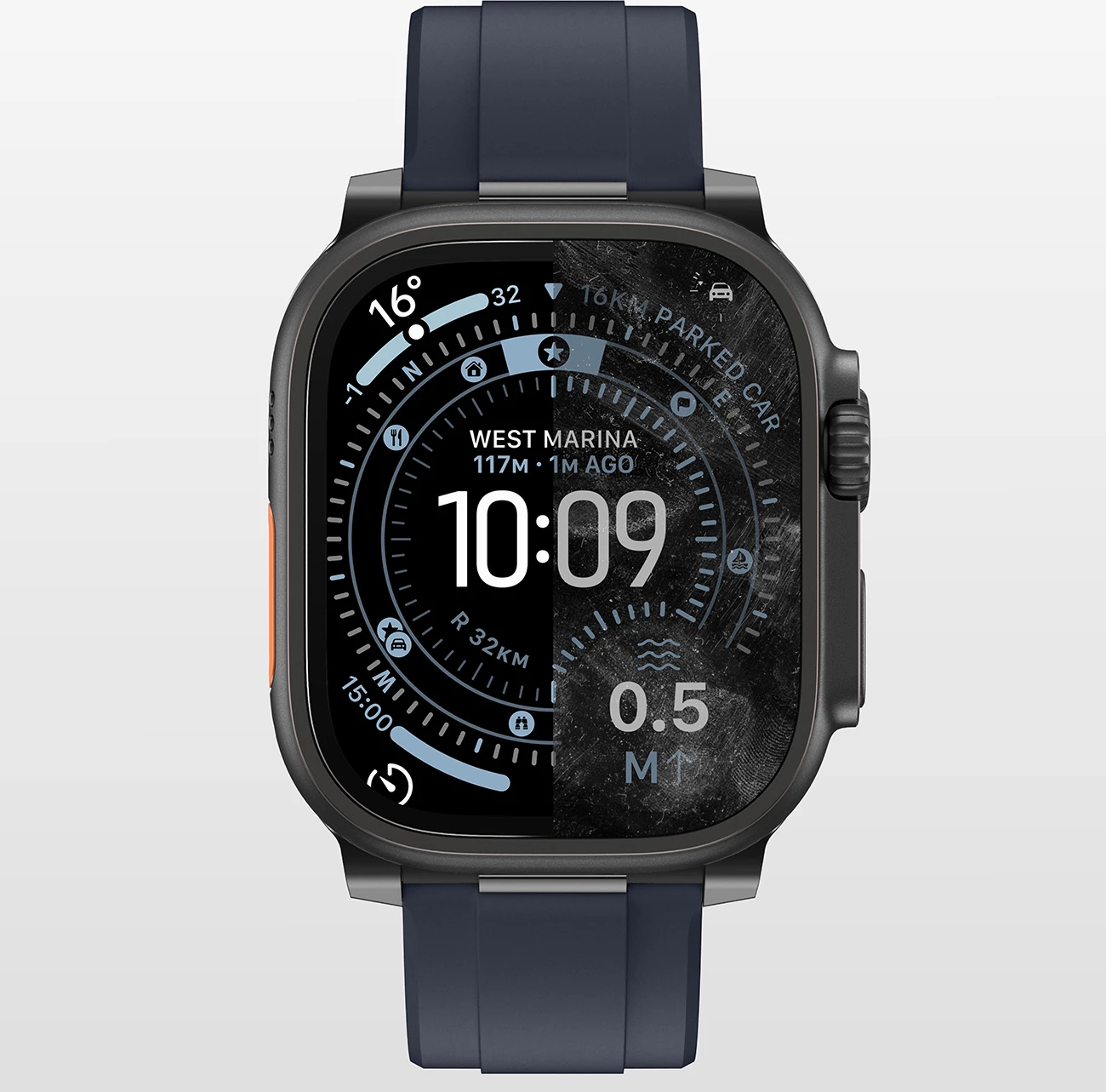 Mbrojtës ekrani xhami, AmazingThing Radix, për Apple Watch Ultra 3 49 mm, transparent