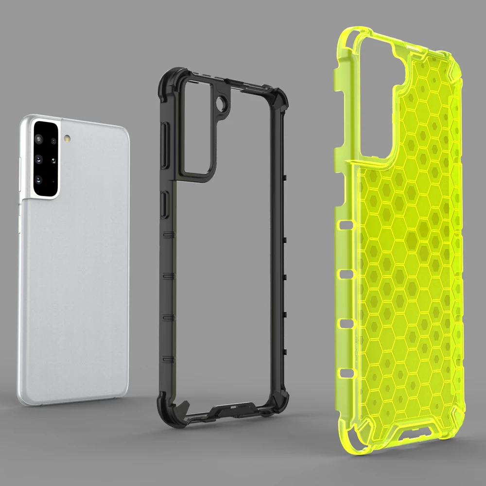 Mbështjellës Hurtel Honeycomb për Samsung Galaxy S22, transparent