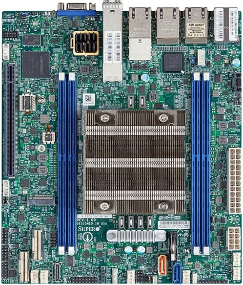 Barebone server Super Micro 1U, Intel Xeon, 2x800W, 2x2.5" SATA, argjend
