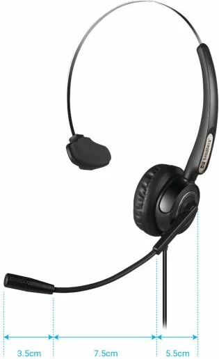 Kufje USB me mikrofon SANDBERG USB Office Headset Pro Mono 126-14, mono, kabllo 2.1 m, USB-A, të zeza