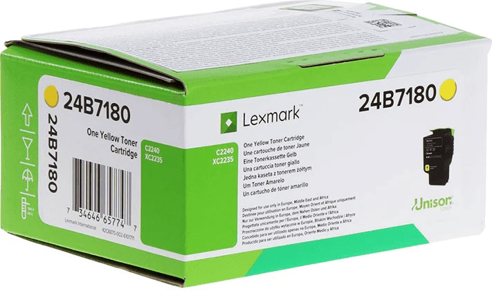 Toner Lexmark 24B7180 kapacitet 6000 faqe standard e verdhë