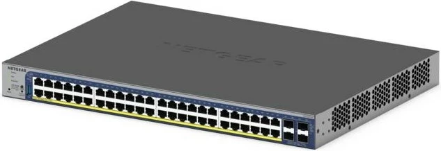 Switch i menaxhueshëm NETGEAR GS752TXP, 52 porta, PoE+, i zi