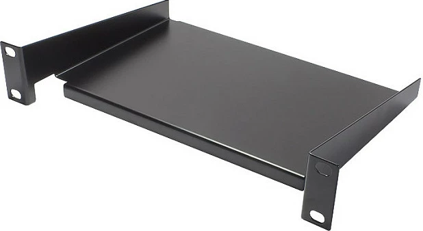 Raft për rack GoodConnections 10", 1U, 160 mm thellësi, çelik, i zi