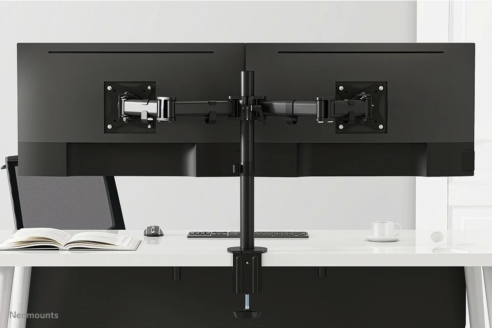 Krah monitori Newstar NM-D135DBLACK, për tavolinë, 27", i zi