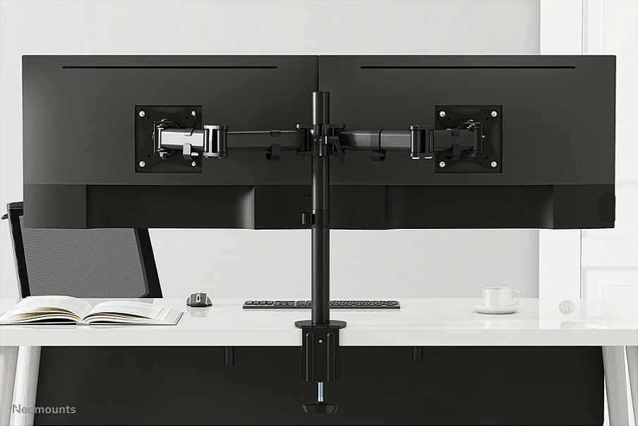Krah monitori Newstar NM-D135DBLACK, për tavolinë, 27", i zi
