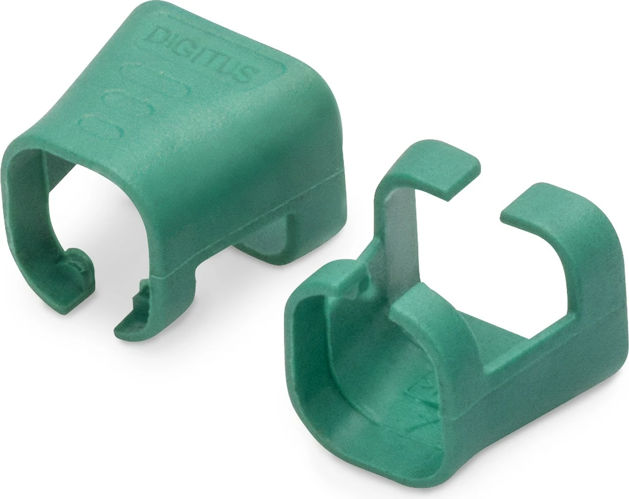 Klipë ngjyre për patch cable Digitus, 100 copë, PVC, Cat5e/6, jeshile