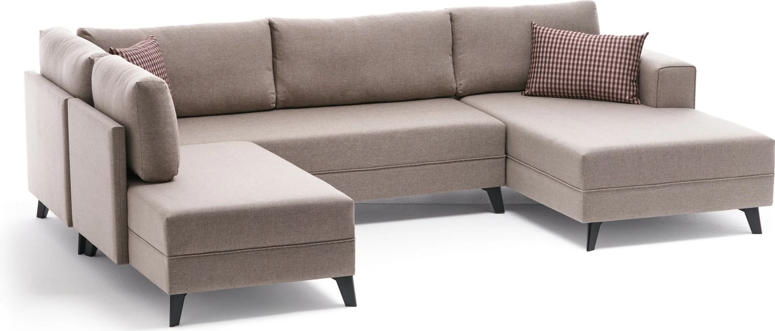 Kënd-sofë krevati Atelier del Sofa, Efsun, krem