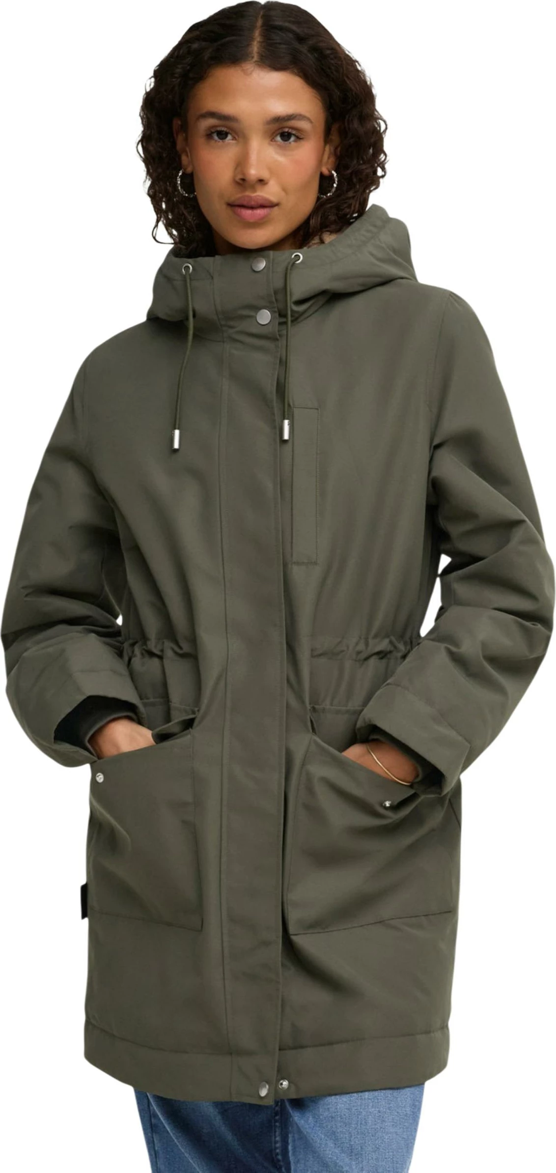 Pallto parka për femra Jacqueline de Yong Jdyvalencia 15376718, e gjelbër ulliri