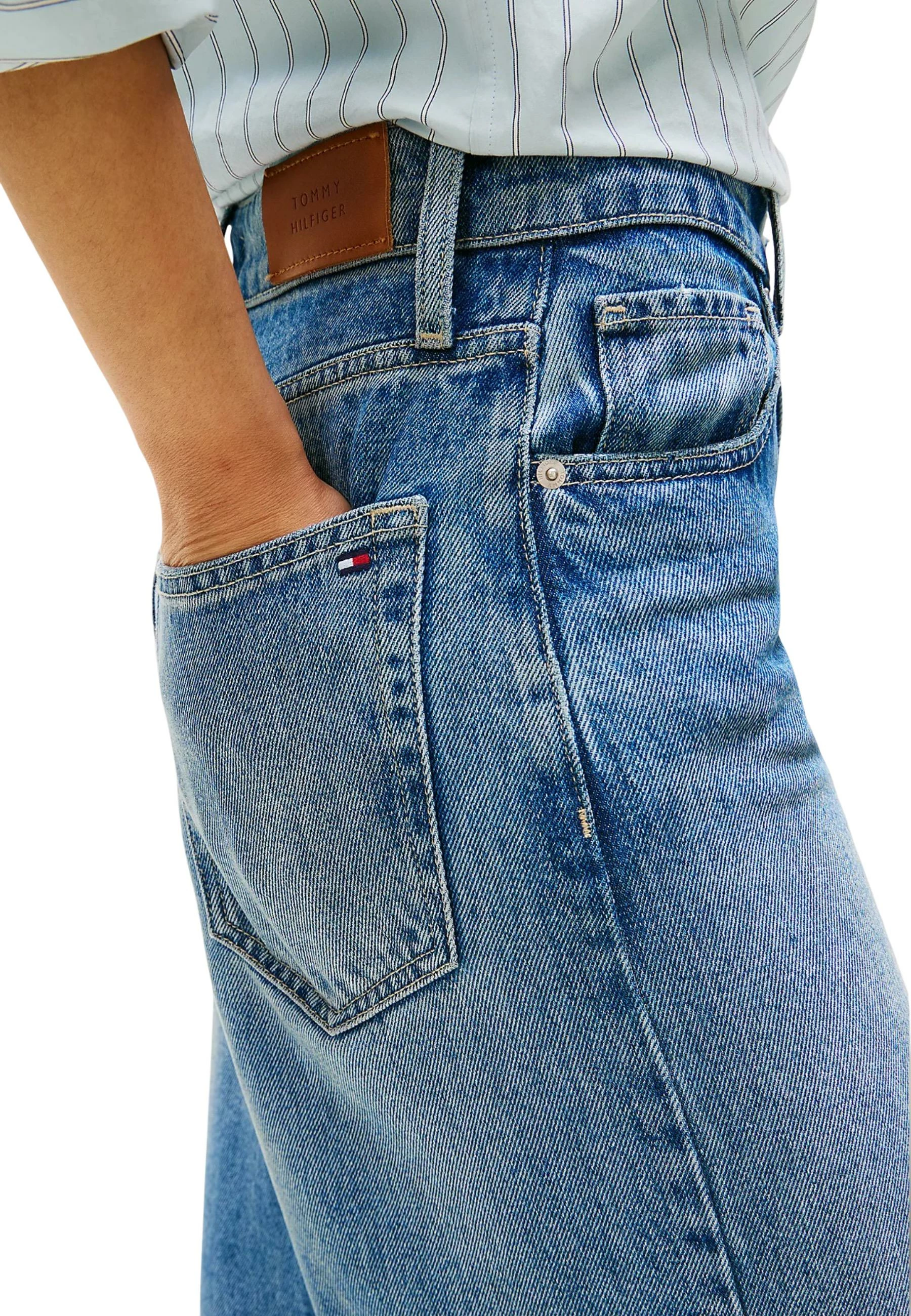 Xhinse për femra Tommy Hilfiger DNM Lana Wide Leg HW WW0WW46484, denim [Madhësia: W27 L32]