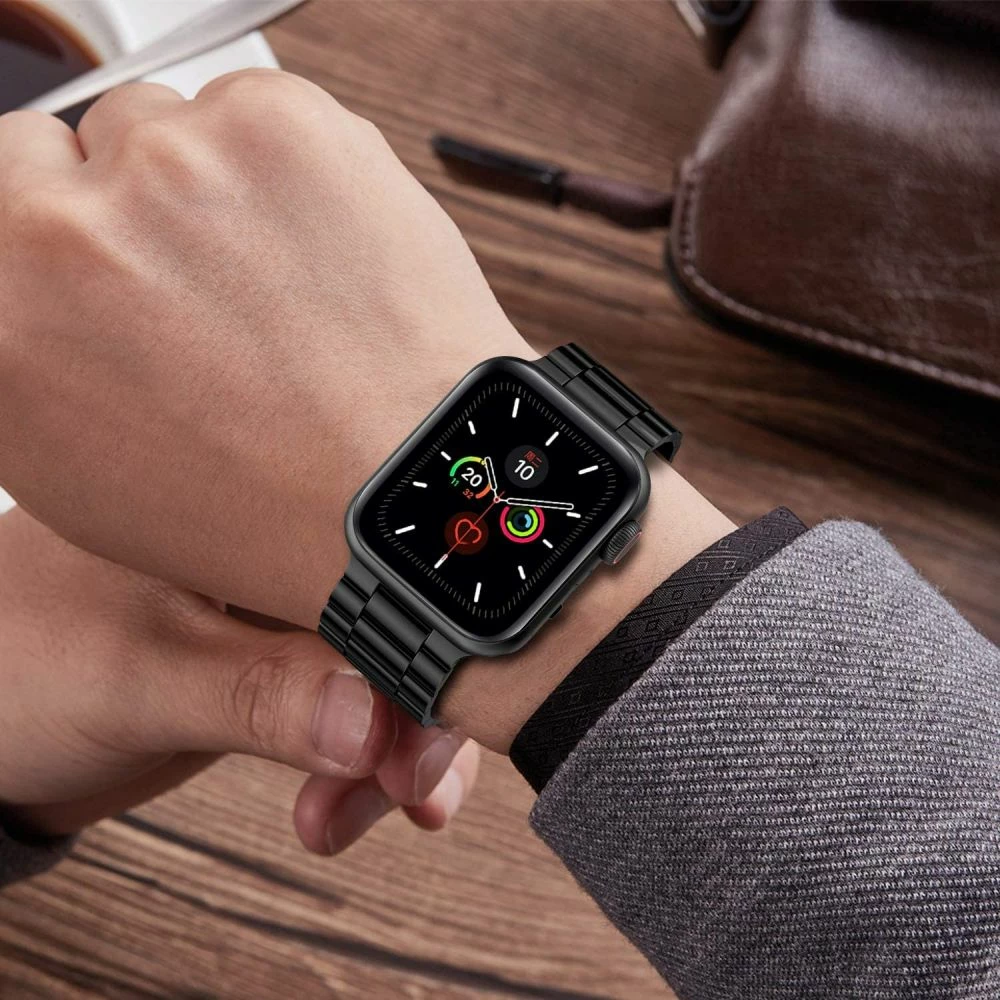 Rrip çeliku inox për Apple Watch Tech-Protect, 42/44/45/49 mm, i zi