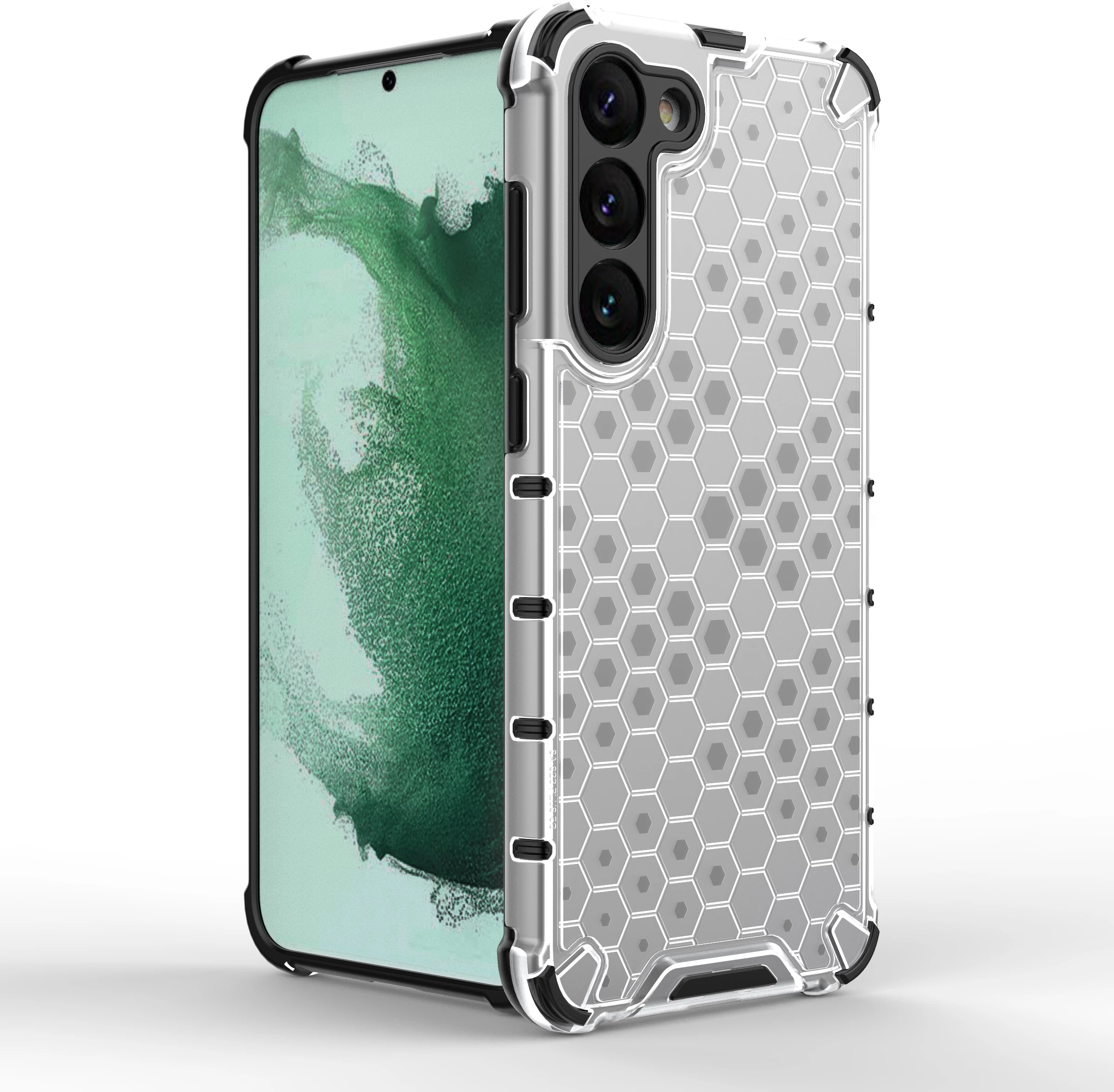 Mbështjellës Hurtel Honeycomb për Samsung Galaxy S23+, i blinduar, Blu