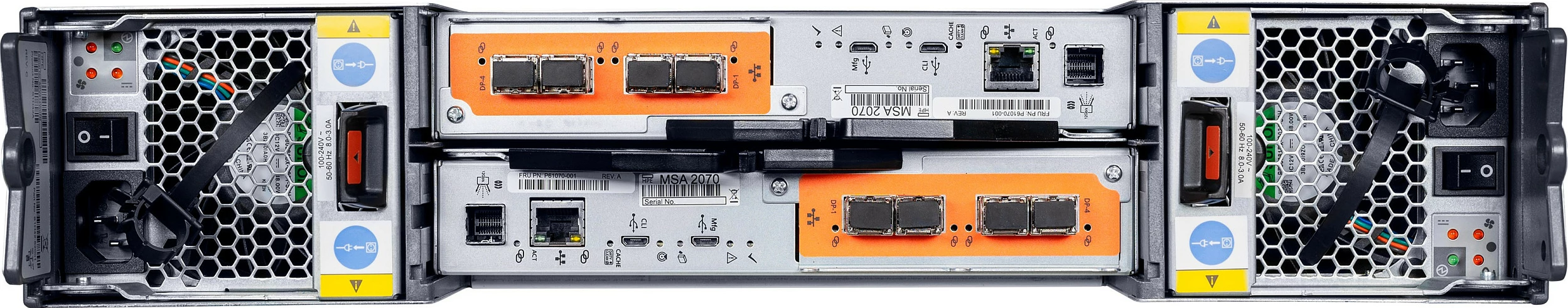 Storage array HPE MSA 2070, 46TB (12x3.84TB) SSD, 2U Rack, 10/25GbE iSCSI