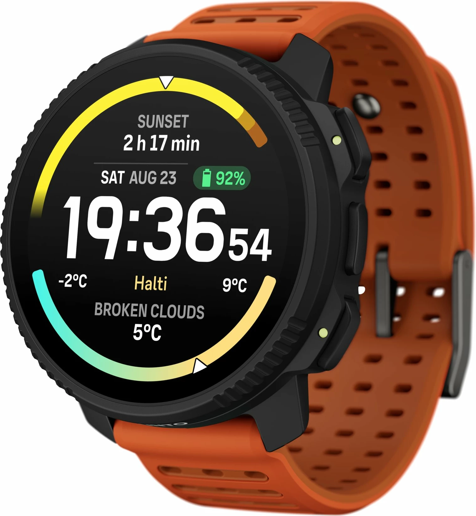 Smartwatch sportive Suunto Vertical 2 Canyon SS051206000, AMOLED 1.5\", GPS, 10 ATM, portokalli
