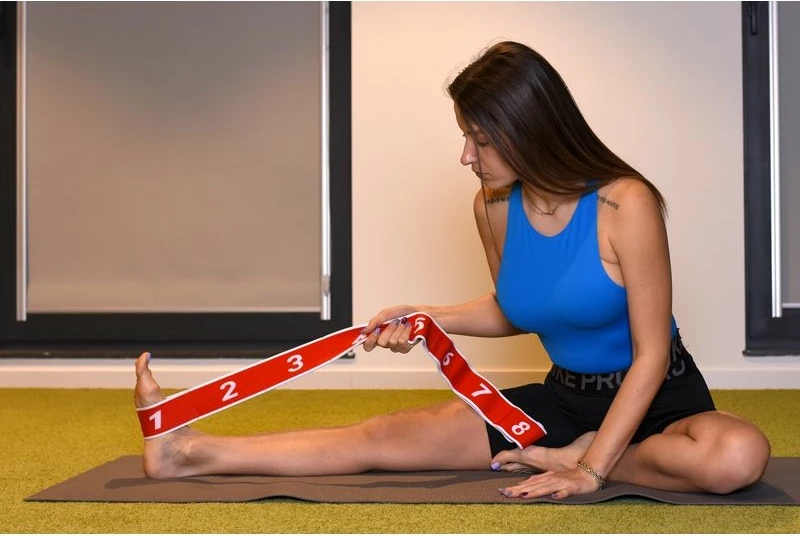 Shirit elastik për ushtrime Yakima Sport Flex Band Strong 100543, i kuq