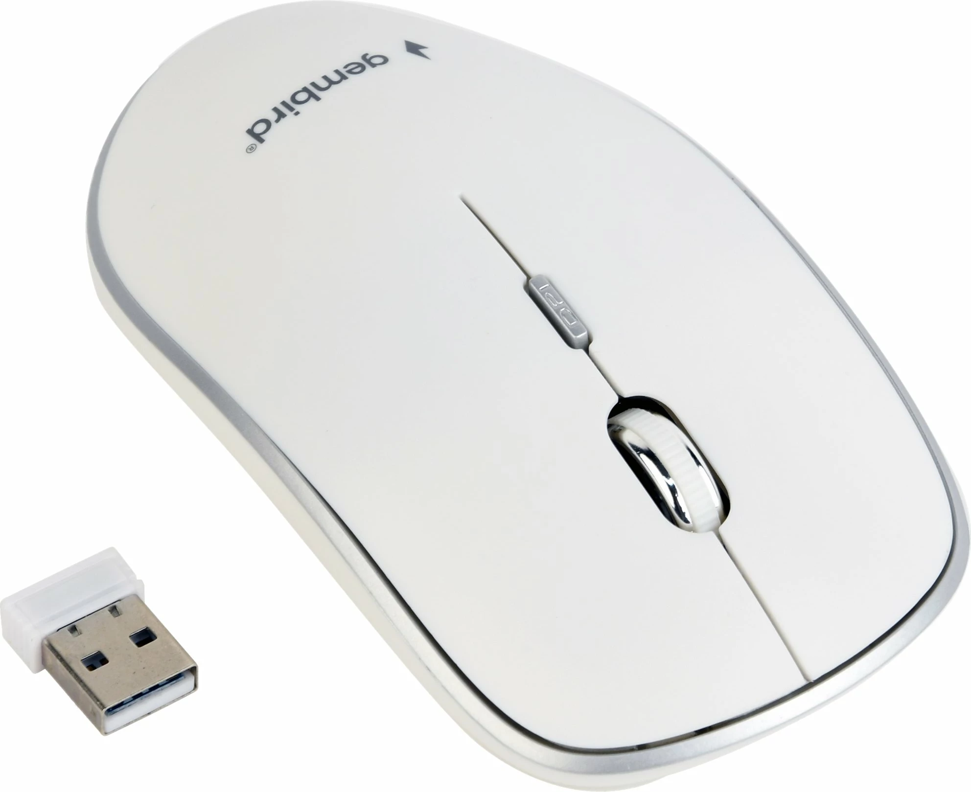 Maus wireless Gembird MUSW-4B-01-W, i bardhë