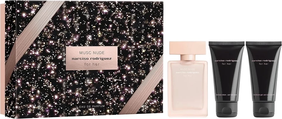Set Eau de Parfum për femra Narciso Rodriguez For Her Musc Nude, 3x50ml